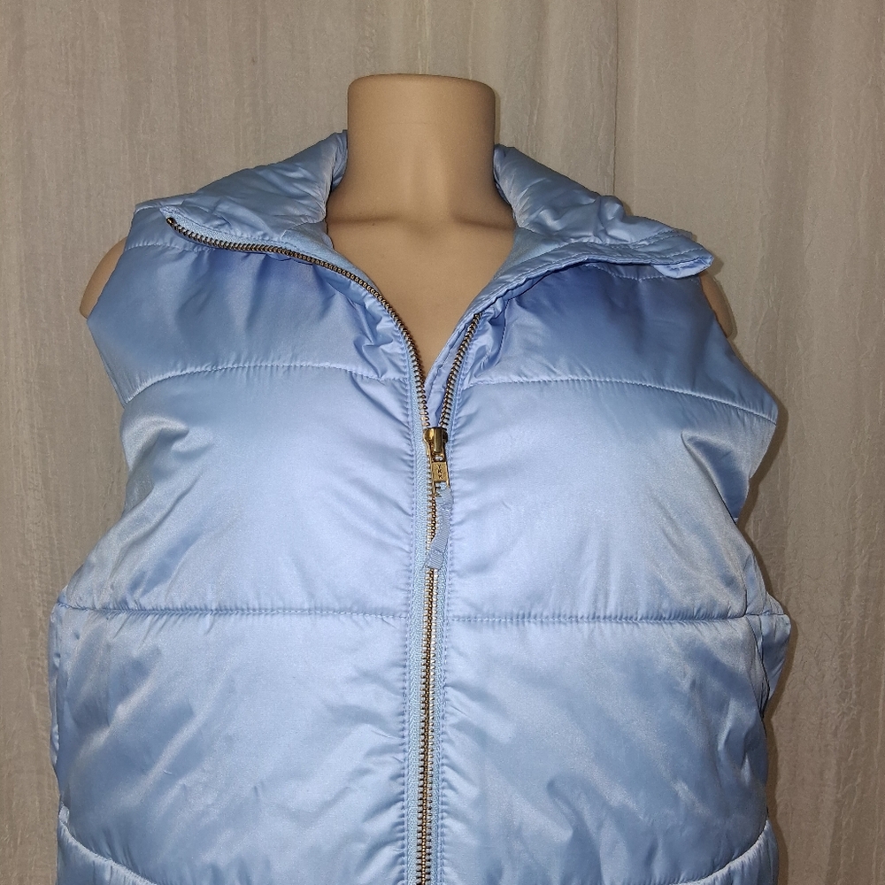 J. Crew Mountain Puffer Vest Sz XL Sky Blue Apparel - Picture 12 of 14